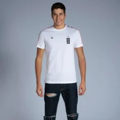 UNISEX T-SHIRT TEAM MIZU - 101 WHITE/BLACK