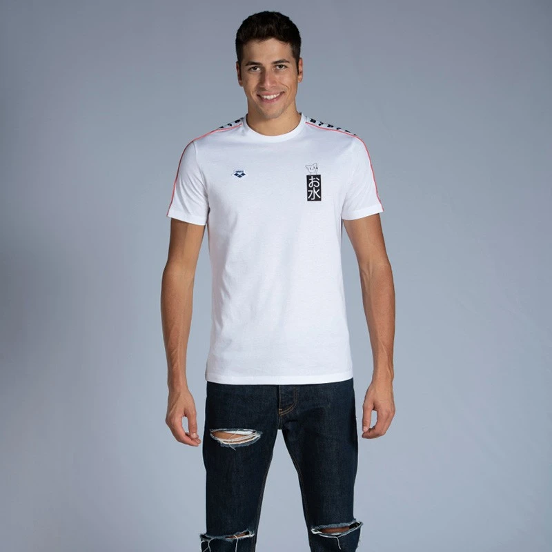 UNISEX T-SHIRT TEAM MIZU - 101 WHITE/BLACK