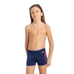 BOYS SWIM SHORT GRAPHIC - 730 NAVY
