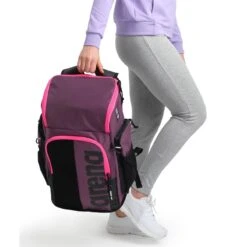 SPIKY III BACKPACK 45 - 102 PLUM/NEON PINK